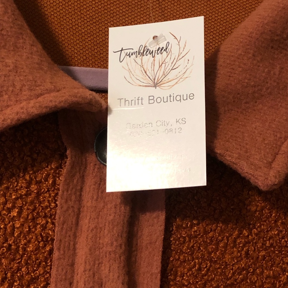 Nwt Rust Shacket By Ces Femme L New Nwt - image 6